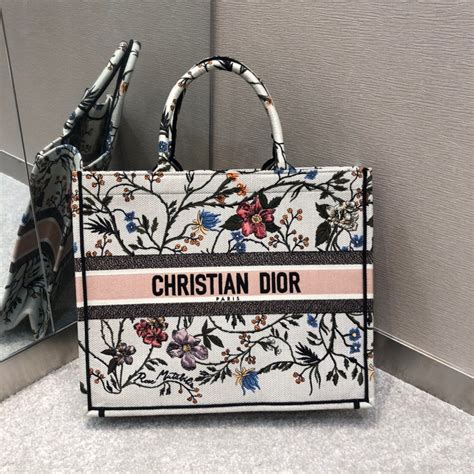 christian Dior floral tote